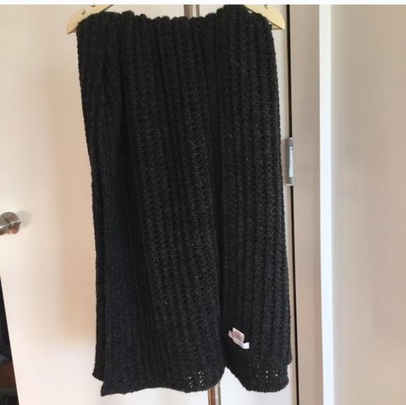 Emerson Fry Wool Knit Scarf charcoal gray - Picture 2 of 4